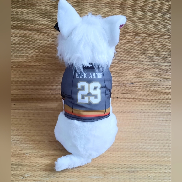 Bark Andre-Fleury, Rare White Plush Dog, Vegas Golden Knights, 2018- NWT - Picture 14 of 16